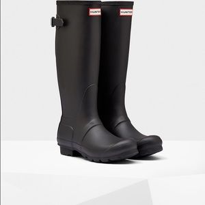 Black Hunter Rain boots tall size 8