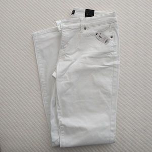 The Limited White Skinny jeans