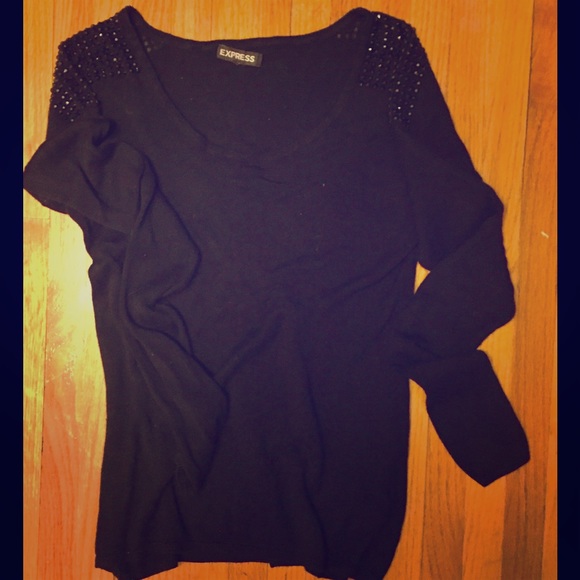 Like new Express Sweater w/ Beaded Detail