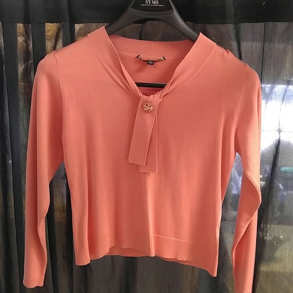 Dress sweater with attached bling