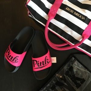 PINK Victoria's Secret Limited Edition Slides!