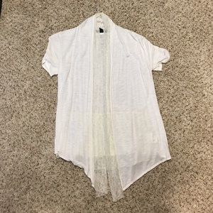 White cover up blouse