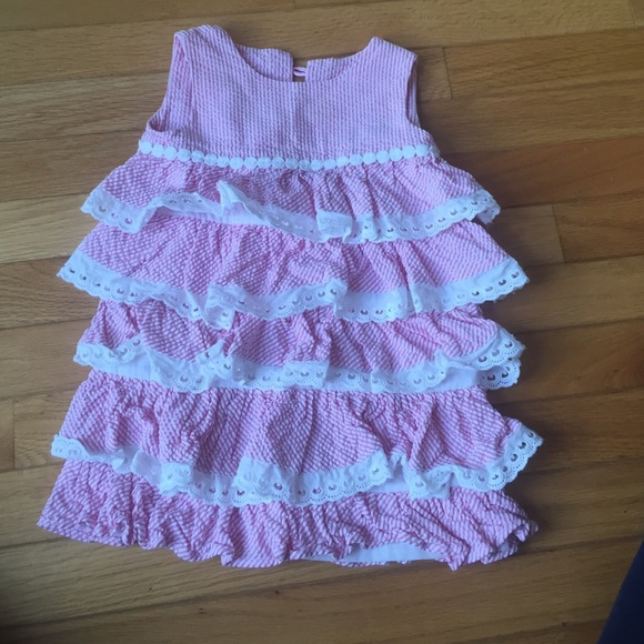 Lilly Pulitzer Seersucker ruffle dress