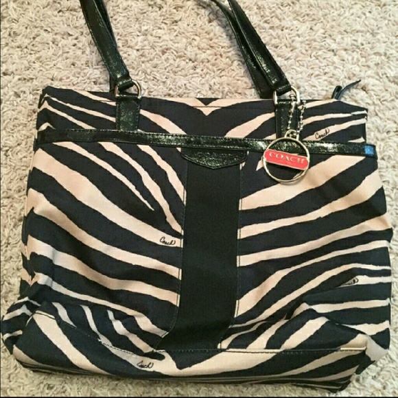 Coach Zebra Tote