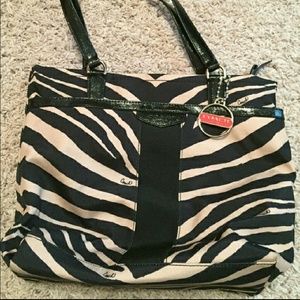 Coach Zebra Tote