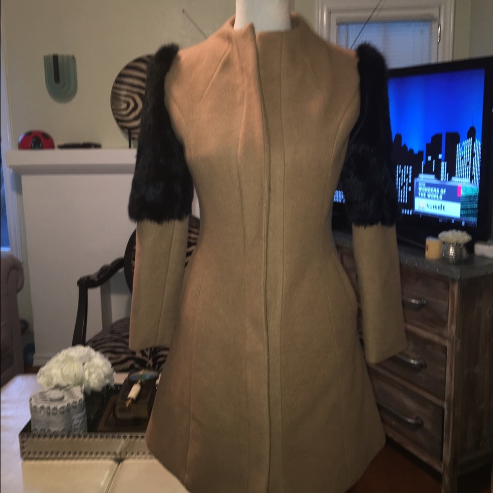 A fashionable pea coat