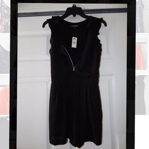NWT Black Express Romper with Pockets