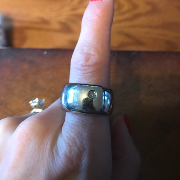 Silver trendy silver ring - Picture 2 of 3
