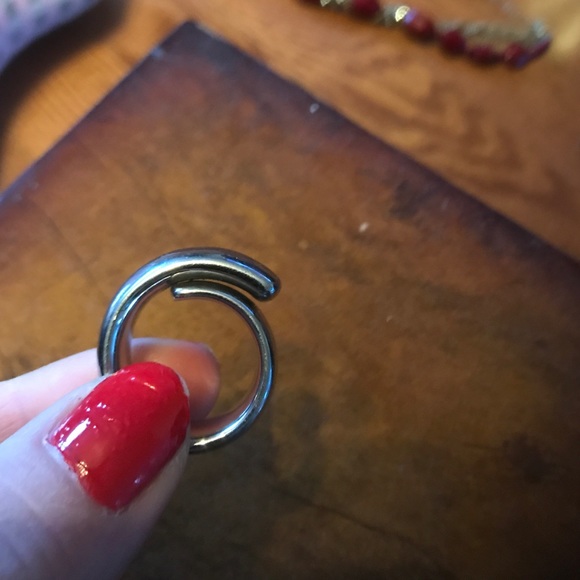 Silver trendy silver ring - Picture 3 of 3