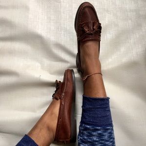 Vtg Leather Penny Loafer