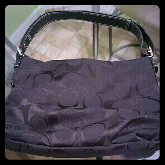 Great condition Coach Black Signature Hobo