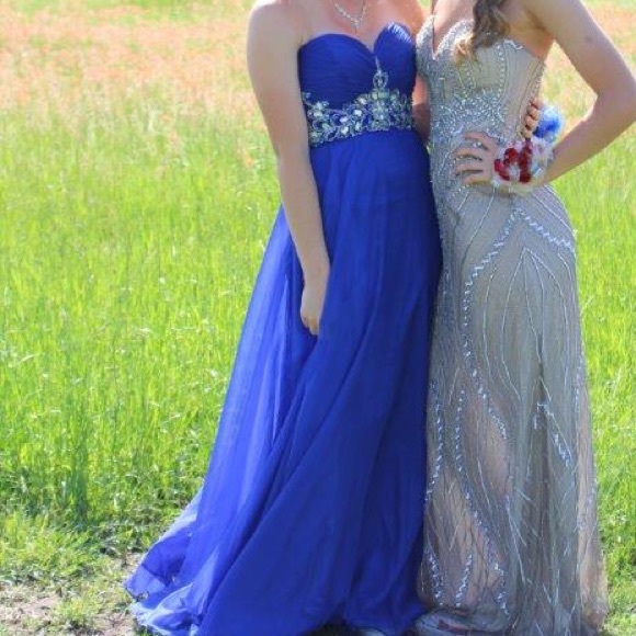 Dresses & Skirts - blue prom or formal dress
