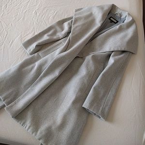MANGO womens wool lapel coat