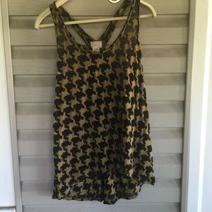 Houndstooth tank top