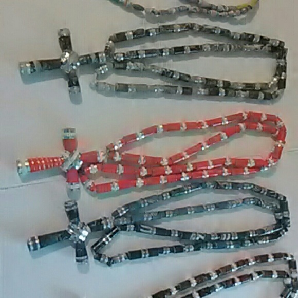 Handmade cross and chain