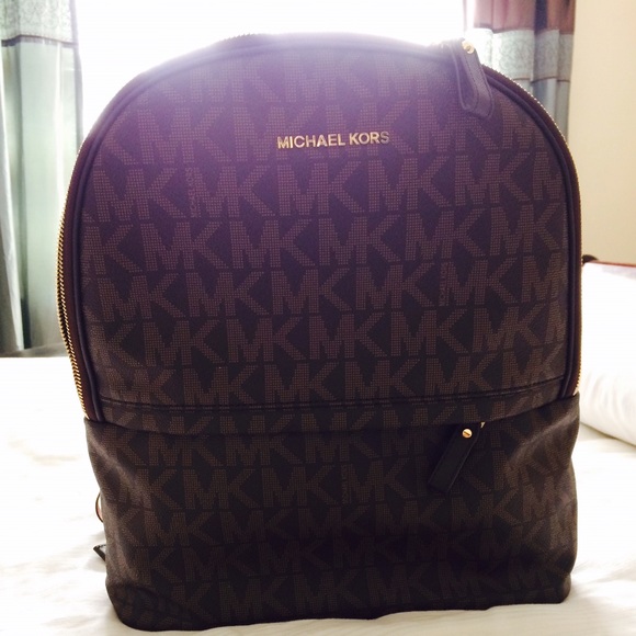 Michael Kors jet set large backpack pvc leather ..