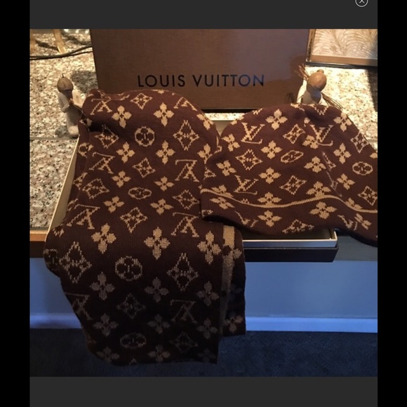 Louis Vuitton hat and scarf