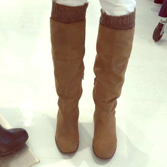 TAN FAUX SUEDE BOOT