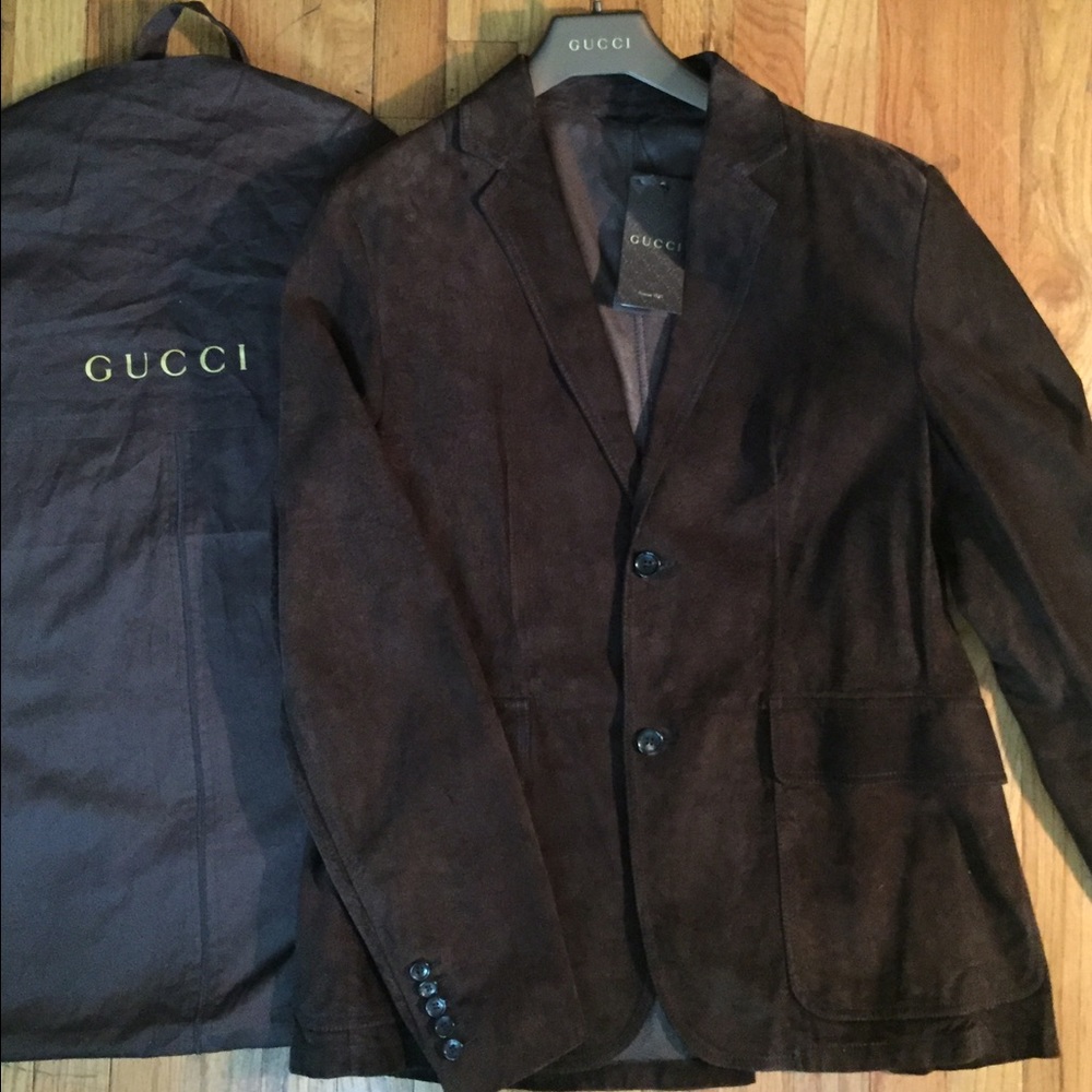 Authentic Gucci Suede Jacket - New With Tags