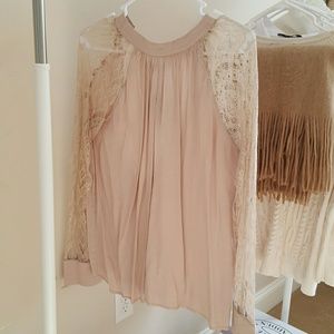 Lace Sleeve Blouse