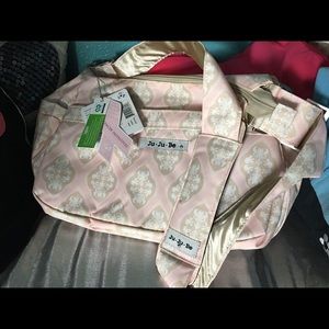 🔴Ju Ju Be RARE 💎hobobe PINK blush diaper BAG