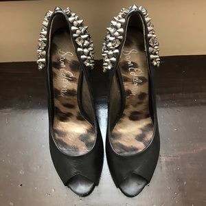 Sam Edelman black spike heels