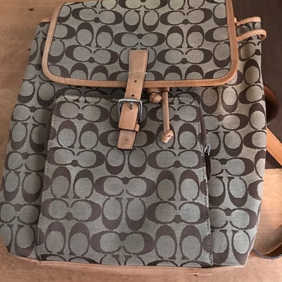 Gently used signature collection coach back pack