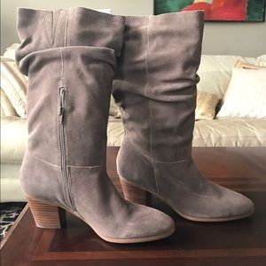 Gray boots