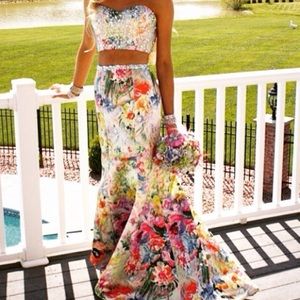 JOVANI floral prom dress size 4/6