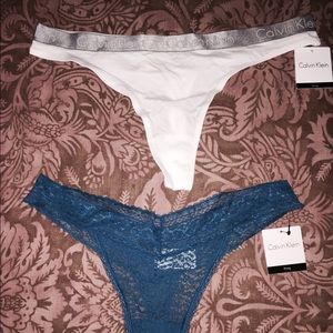 NEW size L Calvin Klein thongs (4 in total)