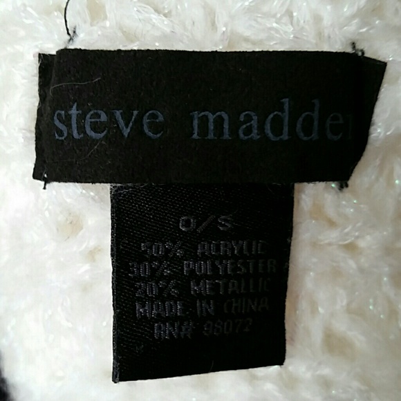 Steve Madden Off White and Iridescent Cowl Scarf - Picture 4 of 4