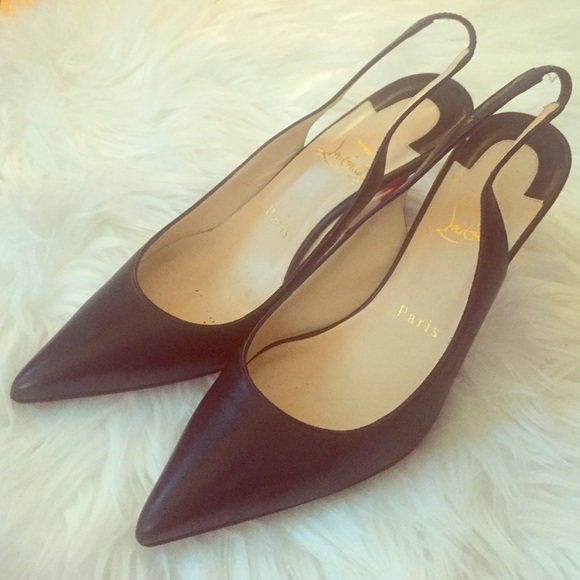 christian louboutin apostrophy slingback