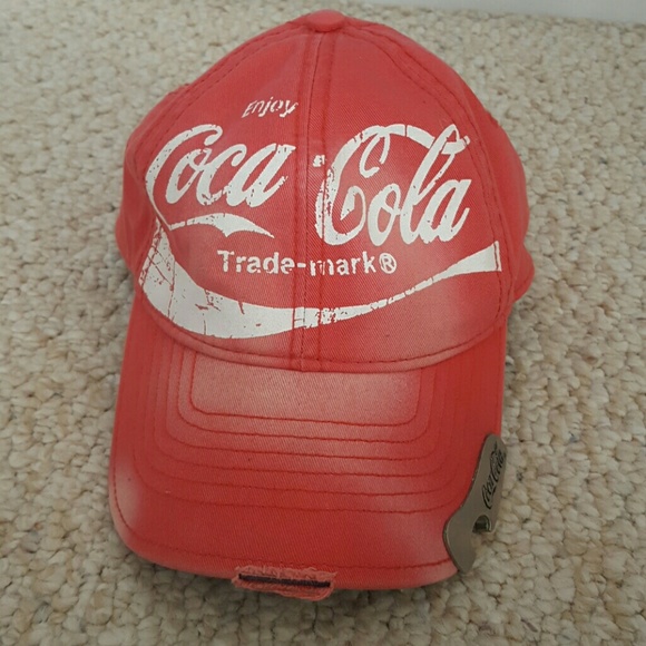 coca cola hat with bottle opener