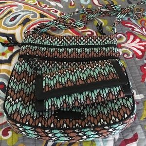 Vera Bradley Triple Zip Hipster & Trifold Wallet