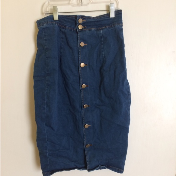 Button down skirt