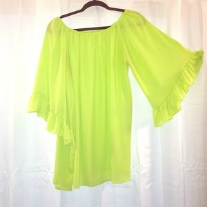 Emma Rose Lime Green Blouse
