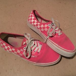 Vans Authentic pink checkered