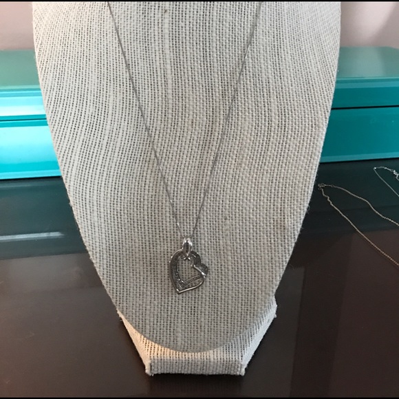 Double heart necklace