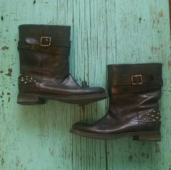 Boemos Italian Leather Ankle Boots Size 38