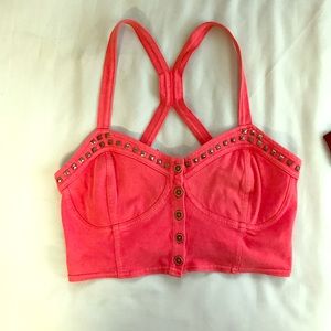 Pink crop top