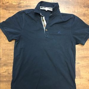 Men's Burberry polo shirt in navy size XL