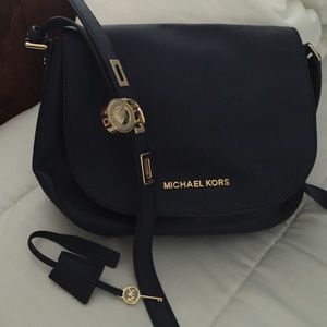 Navy handbag