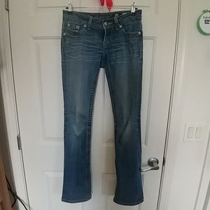 MissMe bootcut fleur de lis jeans