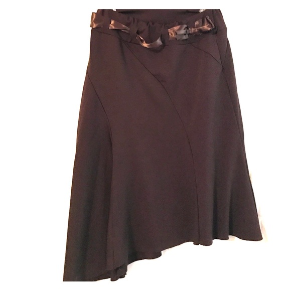 Hot Kiss Dresses & Skirts - Asymmetrical Brown Skirt