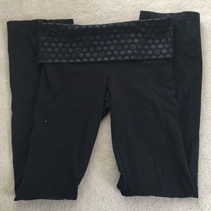 Fold over boot cut leggings