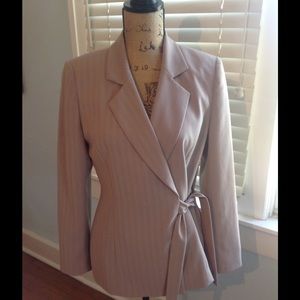 Beautiful fawn trouser suit excellent condition