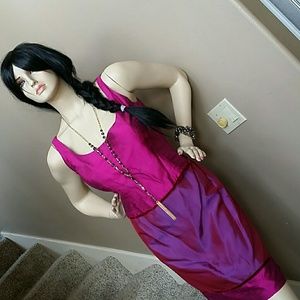 Donna Morgan. 2 pieces 100% silk evening dress.