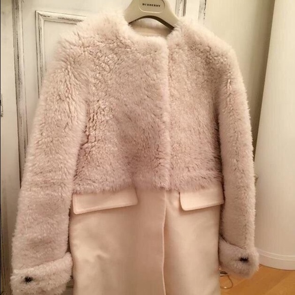 Burberry Cashmere with Fur Coat