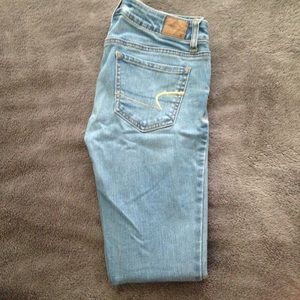 American Eagle Light Wash Jeggings