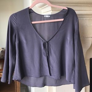 Free People tie shirt